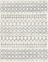 Navassa White/Gray Trellis Plush Rug