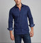 Anthony Button-Up Shirt With Contrast Details // Navy // Contemporary Fit (Regular)