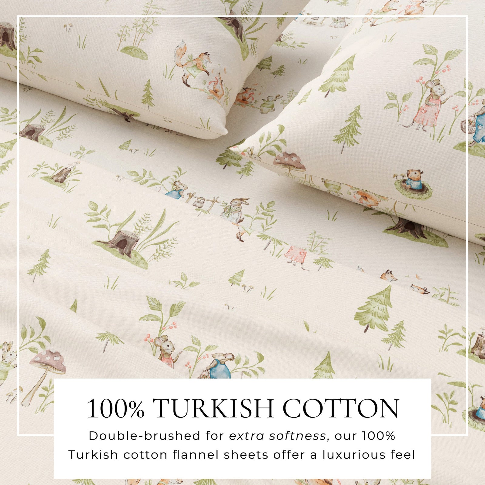 Turkish Cotton Flannel Sheet Set - Kids' Christmas Collection