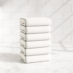 Cotton Border-Stitched 6-Piece Towel Set - Valery Collection