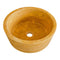 Oasis Gold Travertine Natural Stone Vessel Sink (D)16" (H)6"
