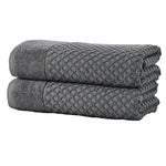 Cotton Diamond Waffle Weave Bath Towel Set - Grayson Collection
