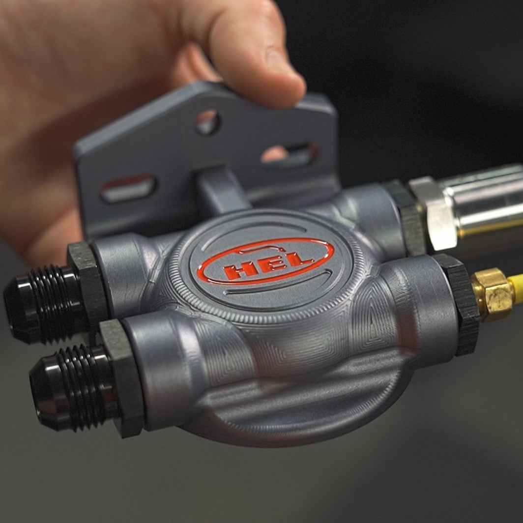 HEL Performance Oil Filter Relocation Remote Head