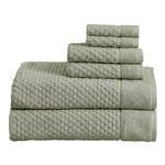 Cotton Diamond Waffle Weave Bath Towel Set - Grayson Collection