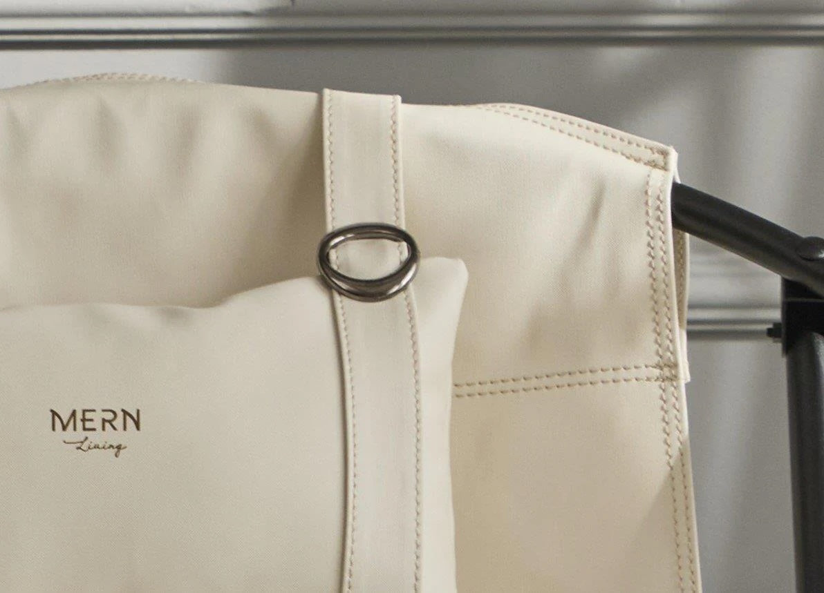 Faux Leather Folding Chair Metal Frame Off White