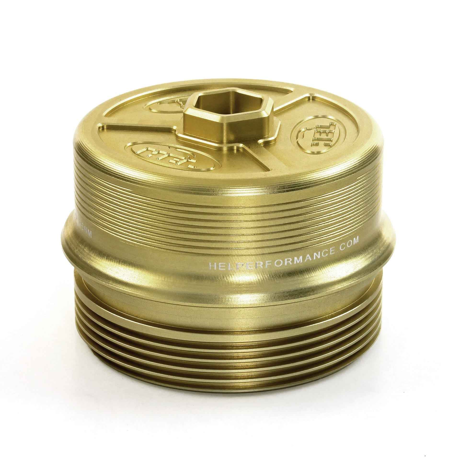 HEL Performance Solid Billet Aluminum Oil Filter Cap for BMW N20 N26 N51 N52 N53 N54 N55 S55 M2 M3 M4
