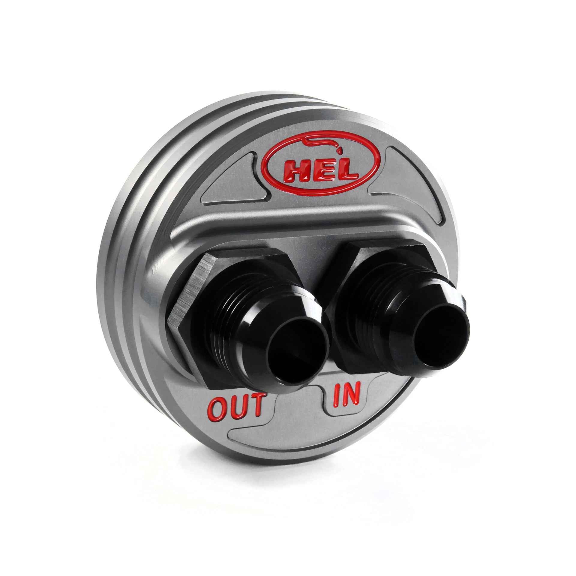 HEL Performance Oil Filter Relocation Take Off Plate