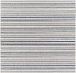 Olin White&Blue Striped Nordic Rug