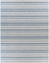 Olin White&Blue Striped Nordic Rug