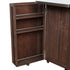 Outdoor Kitchen Island Fir Wood Prep Station with Stainless Steel Top