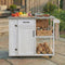 Outdoor Kitchen Island with Stainless Steel Top - Fir Wood
