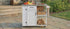 Outdoor Kitchen Island with Stainless Steel Top - Fir Wood