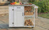 Outdoor Kitchen Island with Stainless Steel Top - Fir Wood