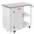 Outdoor Kitchen Island with Stainless Steel Top - Fir Wood