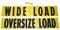 OVERSIZE LOAD / WIDE LOAD SIGN Reversible Banner 84" x 18" | OLWL
