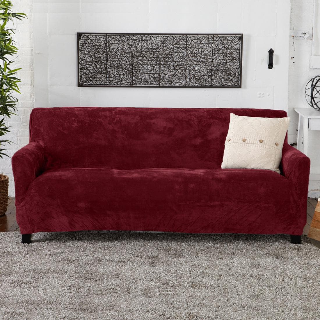 Velvet Stretch Slipcover - Gale Collection