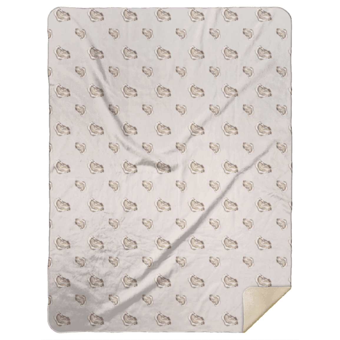 Oyster Plush Throw Blanket 60x80 Meaningful Reminder of Home