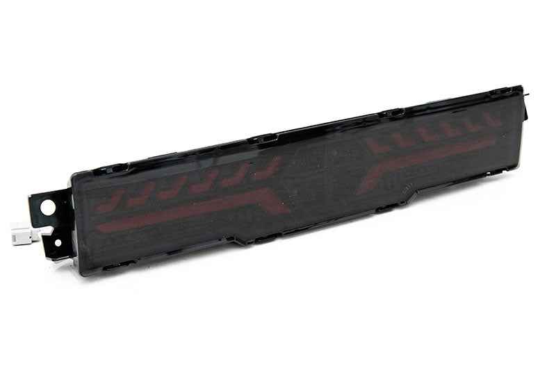 OLM V2 F1 Rear Fog Light (Smoke Lens, Black Base, Red Bar) - 2022 BRZ / GR86
