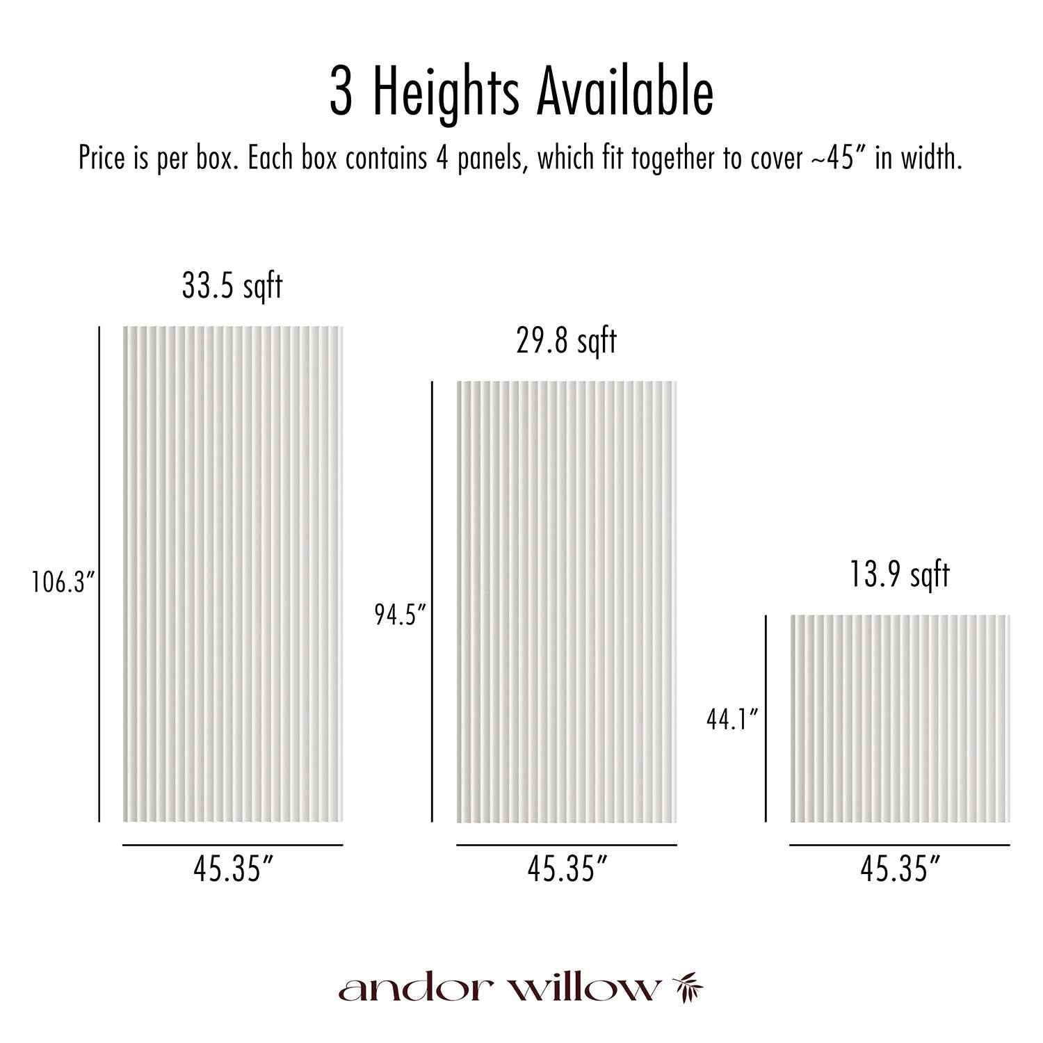 Paintable Wide Ribbed Wall Panels