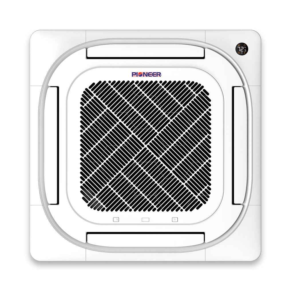 Pioneer® Quantum Ultra™ 48,000 BTU 19 SEER2 230V 4-Way Ceiling Cassette Ductless Mini-Split Air Conditioner Inverter Heat Pump