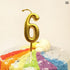 Party Decoration Golden Candles Number Home Cake Birthday Wedding Supplies Birthday Number Candles Cake Numeral Candles Number 0-9 Cake Topper Decoration for Birthday Wedding Reunion Theme Party