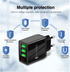 PBG 3 port LED Display Wall Charger  and 3 in 1 Cable Bundle