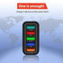 PBG Black 5-Port LED Wall Charger & QC 3-in-1 Nylon Braided Fast Charging Cable
