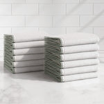 Cotton Border-Stitched 6-Piece Towel Set - Valery Collection