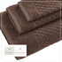 Cotton Diamond Waffle Weave Bath Towel Set - Grayson Collection