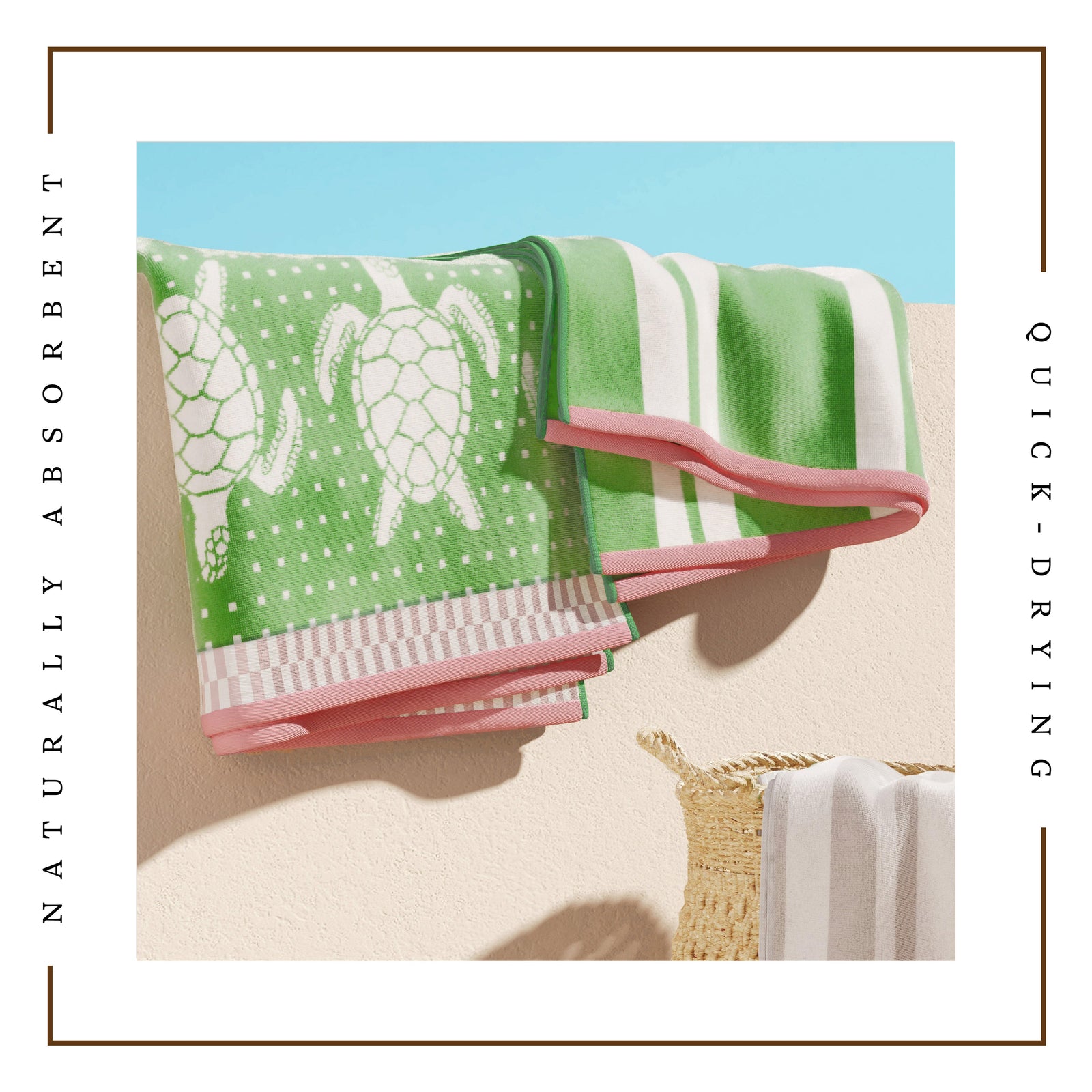 Cotton Velour Beach Towel - Maui Collection