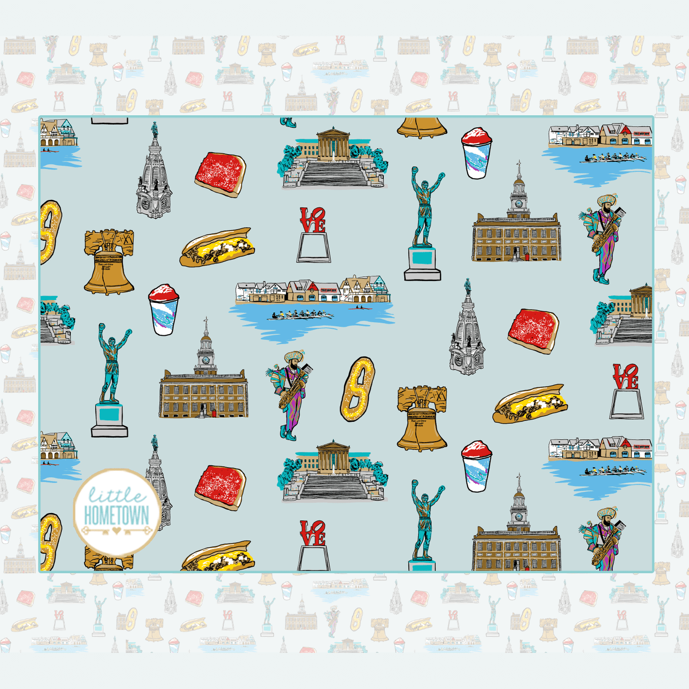 Philadelphia Plush Throw Blanket 60x80