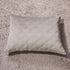 DaDa Bedding Taupe Grey Velvet Quilted King Pillow Sham - (JHW831)