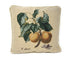 DaDa Bedding Set of 2-Pieces Yellow Apricot Fruits Elegant Tapestry Throw Pillow Covers w/ Inserts - 18" x 18"
