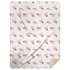 Pink Magnolia Plush Throw Blanket 60x80 Soft Hometown Home Accent