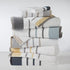 Decorative Cotton Stripe Bath Towel Set - Noelle Collection
