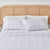 4 Piece Watercolor Floral Microfiber Sheet - Delia Collection