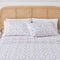 4 Piece Watercolor Floral Microfiber Sheet - Delia Collection