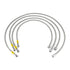HEL Performance Fuel Injector Lines for Porsche 924 K-JET Late (M12 Threaded Injectors), Stainless Steel Braided
