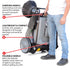 Commercial 38" Push Sweeper with Triple Power Brooms