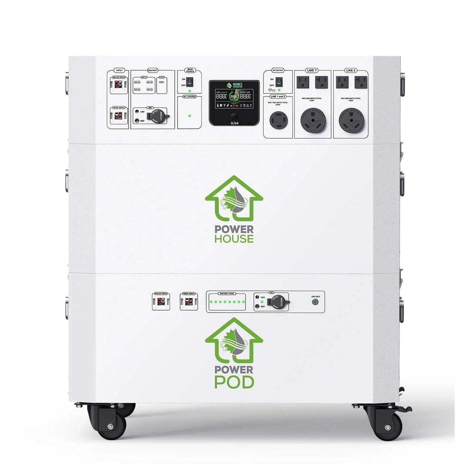 Nature’s Generator Powerhouse with Solar Panel