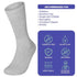 3-12 Pairs Health Circulatory Crew Cotton Diabetic Socks White 9-11 10-13 13-15
