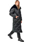 Genuine Polar Fox Fur Collar-Hood Down Winter Coat