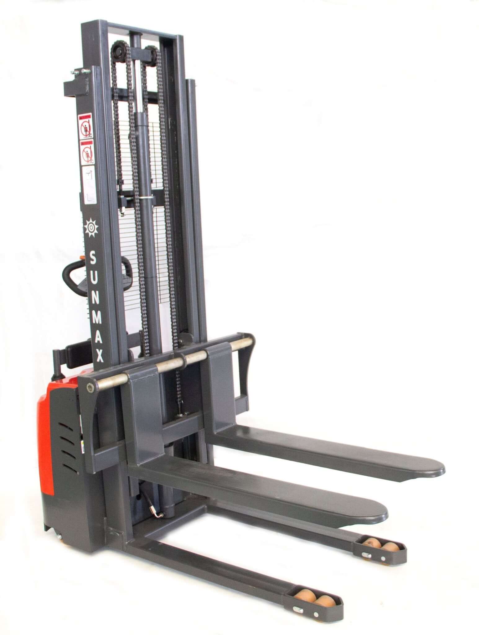 PS3300FE-3M Electric Pallet Stacker, 3300 lbs Capacity, 9.8 ft Lifting Height, Electromagnetic Brake