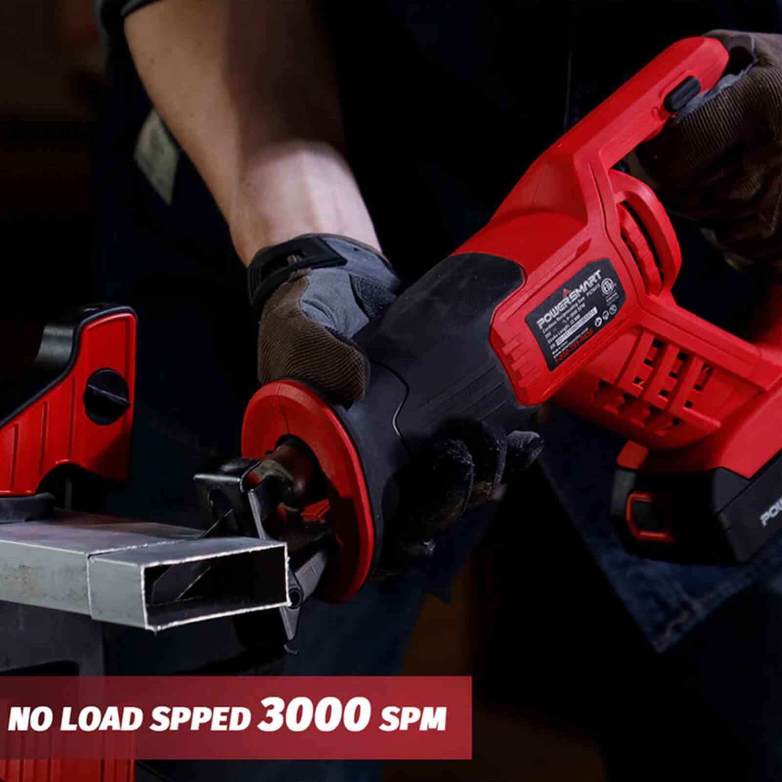 Cordless Reciprocating Saw with 20V 2.0Ah Battery and Charger for Wood, Metal PVC Cutting PS76415A