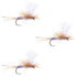 3 Pack Parachute Super Flash Purple Haze Dry Fly - Size 18