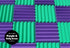 Easy Mount Acoustic Foam Kit - 12x12x2" Acoustic Foam Panels With Adhesive - Wedge Style - 4 Pack