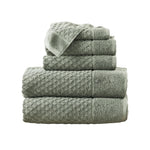 Cotton Diamond Waffle Weave Bath Towel Set - Grayson Collection