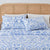 4 Piece Watercolor Floral Microfiber Sheet - Delia Collection