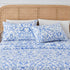 4 Piece Watercolor Floral Microfiber Sheet - Delia Collection