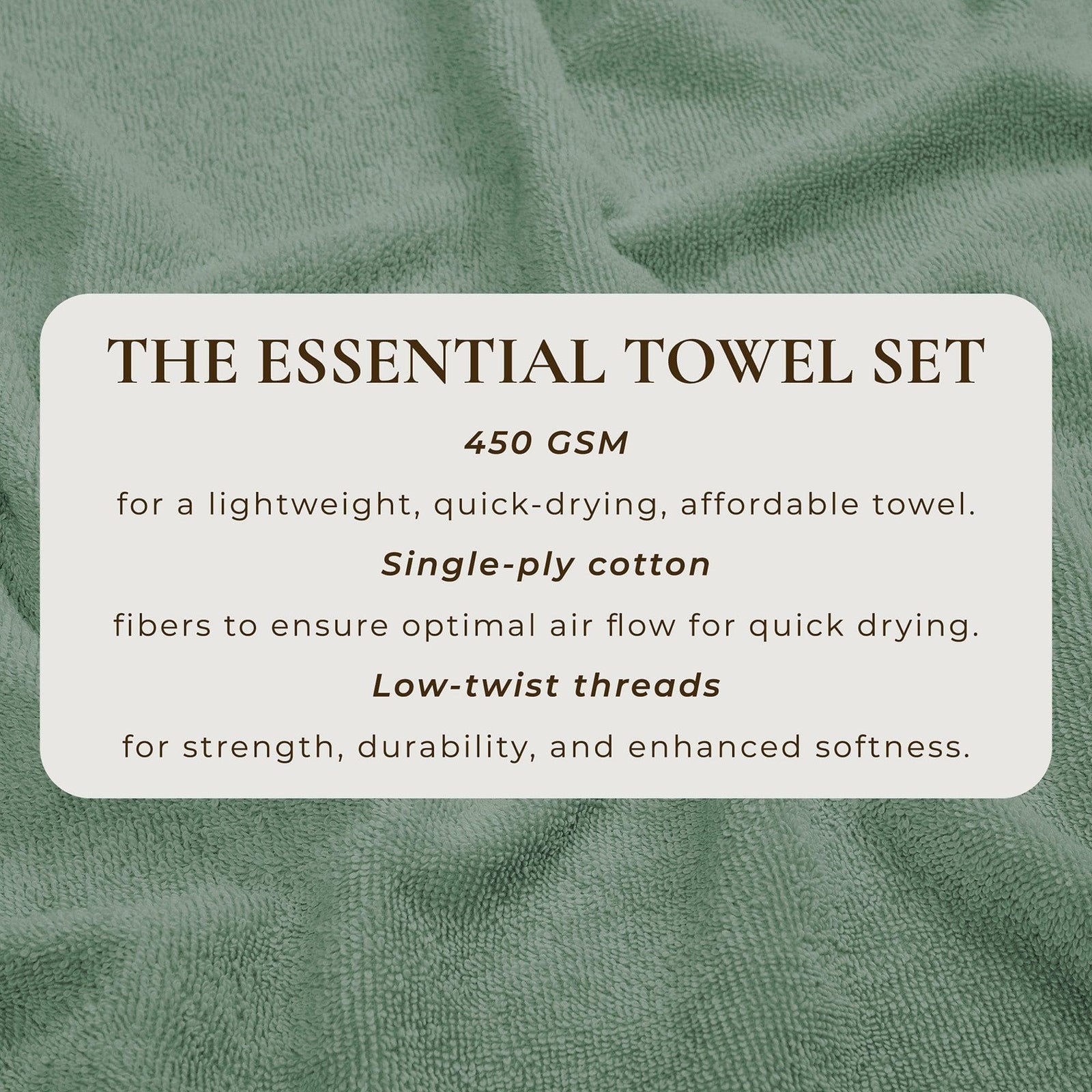 Cotton Terry Bath Towel Set - Cooper Collection